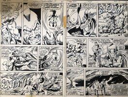 Planche originale - Thor # 222 p31&32  Buscema / Sinnott .