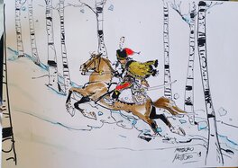 Gilles Mezzomo - Hussard - Original Illustration