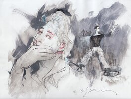 Bill Sienkiewicz - Thinking - Original Illustration