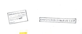 Au verso de la planche, publication dans le n°465 de "Pilote" en 1968 Au verso de la planche, publication dans le n°465 de "Pilote" en 1968