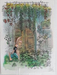 Lewis Trondheim - Calendrier de l'Avent - Original Illustration
