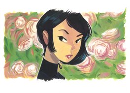 "ROSE" illustration par Valérue Vernay