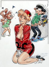 Malik - Hommage franquin - Original Illustration