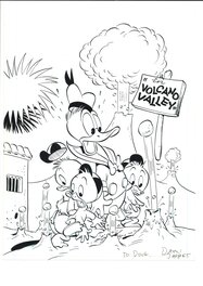 Daan Jippes - Cover for Donald Duck 256 - Original Cover