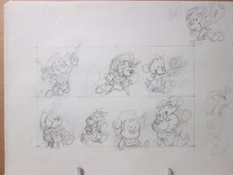 Claude Marin - Baby Disney - Original art