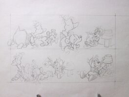 Claude Marin - Baby Disney - Original art