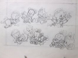 Claude Marin - Baby Disney - Original art