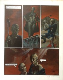 Nicollet Planche Originale 3 de ROMANCE DE NOÊL , Ténébreuses Affaires Album BD ÉO 1979 et Métal Hurlant 24...Gore Horreur Trash