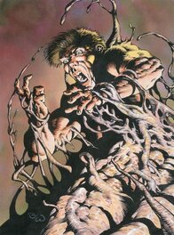 Berni Wrightson - 1994 - Trading Card - Serie 2  "More Macabre" - #23 "Tendrils" - Illustration originale