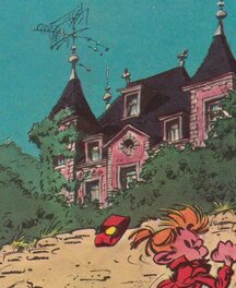 Détail du radar sur la couverture de "Panade à Champignac", 1969. Détail du radar sur la couverture de "Panade à Champignac", 1969.