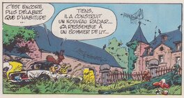 Fantasio parlant du radar dans "Panade à Champignac", 1967. Fantasio parlant du radar dans "Panade à Champignac", 1967.