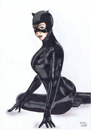 Alan Silva - Catwoman par Silva - Illustration originale