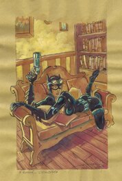 Piero Ruggeri - Catwoman par Ruggeri - Illustration originale