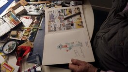 Dino Attanasio draws Johnny Goodbye (Photo: Robin Schouten, 2016) -3