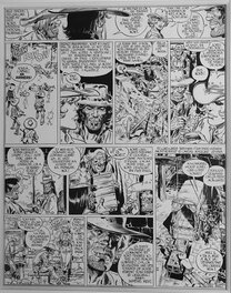 Planche originale - Blueberry - Jean Giraud / Ballade pour un cercueil