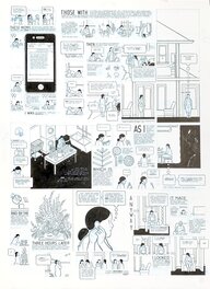 Chris Ware - Building Stories - Oak Park Newspaper by Chris Ware - Planche originale