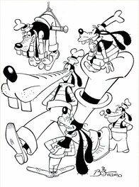 Luciano Bottaro - GOOFY - Specialty - Illustration originale