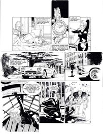 Alain Queireix - Miss Octobre – Tome#4 – Un flic et un homme / Last Night - Planche originale