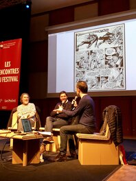 Conférence Rossi / Bonhomme lors du festival d’Angoulème 2019 Conférence Rossi / Bonhomme lors du festival d’Angoulème 2019