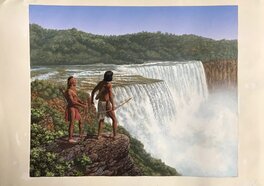 Sergio Macedo - The ROARING POWER OF WATER - Original Illustration