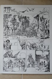 Tiburce Oger - La piste des ombres tome 1 planche 41 - Planche originale