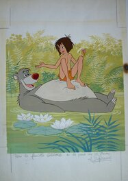 Henri Dufranne - Henry DUFRANNE - LE LIVRE DE LA JUNGLE - Pour le Journal de Mickey ? - Illustration originale