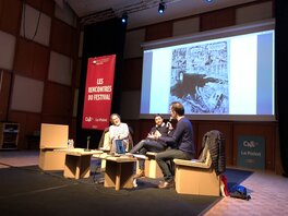 Angoulême 2019 - "Les rencontres du festival" avec Christian Rossi et Matthieu Bonhomme, merci à Eric pour la photo...