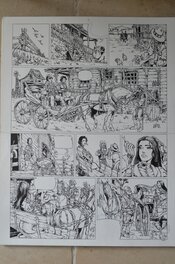 Tiburce Oger - La piste des ombres tome 1 planche 29 - Planche originale