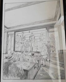 Olivier Grenson - Affiche angers BD crayonné original - Original Illustration
