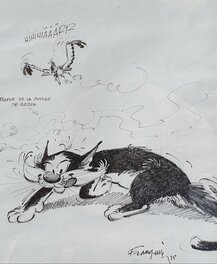 Franquin- Chat et  mouette rieuse