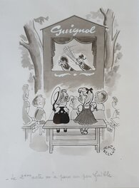 Jean Bellus - Guignol - Original Illustration