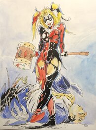 Boyan Vukic - Boyan Vukic Harley Quinn - Original Illustration