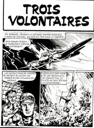 Marvallin - Planche de Trois volontaires, histoire publiée en 1969 dans le numéro 8 du magazine "Canyon", édité par Aredit. - Comic Strip