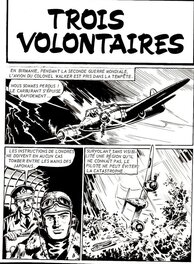 Marvallin - Planche de Trois volontaires, histoire publiée en 1969 dans le numéro 8 du magazine "Canyon", édité par Aredit. - Planche originale