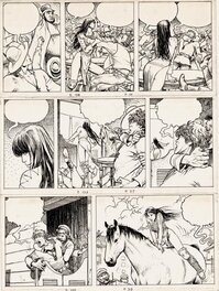 Milo Manara - Quatre Doigts / L'homme de papier planche 39 - Planche originale