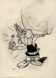 Albert Uderzo - Asterix - Illustration originale