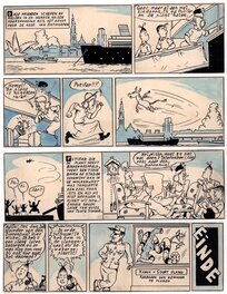 Willy Vandersteen - Bob et Bobette / Suske en Wiske V2 - De Vliegende Aap - Planche originale