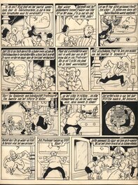 Willy Vandersteen - Bob et Bobette / Suske en Wiske V24 - De Kleppende Klipper - Planche originale