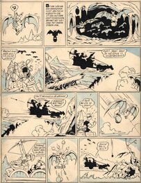 Willy Vandersteen - Bob et Bobette / Suske en Wiske - V4 De Koning Drinkt - Planche originale