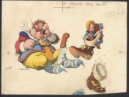 Edmond-François Calvo - Le Petit Poucet - Planche originale