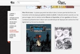 Extrait du site 9ème art sur la guide des meilleurs albums de Donjon avec reprise d'une vignette Extrait du site 9ème art sur la guide des meilleurs albums de Donjon avec reprise d'une vignette