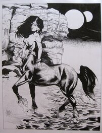 Rafael Vargas - Centauresse - Illustration originale