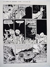 Yves Chaland - Freddy Lombard, p 23, La Comète de Carthage -avec Yann (scénario)-Humanoïdes Associés, 1986 - Planche originale