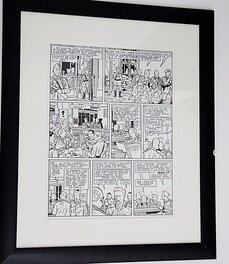 Yves Chaland - Freddy Lombard, p 26, Vacances à Budapest (dessin), avec Yann (scénario), Humanoïdes Associés, 1988 - Planche originale