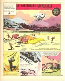 Planche 1 de "La Forteresse imprenable" signée Martin Sièvre Planche 1 de "La Forteresse imprenable" signée Martin Sièvre