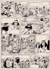 Hans Kresse - Les Peaux-Rouges 1 - Les Maîtres du Tonnerre - Planche originale