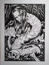 Charles Burns - Marilyn Manson - Illustration originale