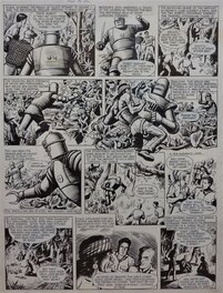 Ted Kearon - Robot Archie - " The River Of Gold " - Planche originale