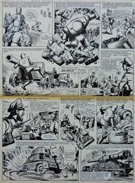 Ted Kearon - Robot Archie - " El Lobo " - Planche originale