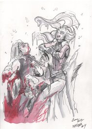 Esmeralda Hermans (Esme) - Inktober #4 Freeze - Original Illustration